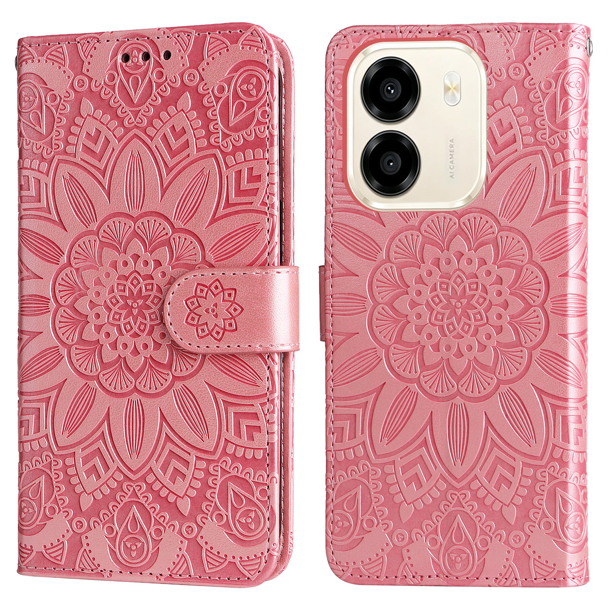 For Honor X7e 4G / Honor Play 80 Plus 5G / Honor X6e 4G Case Sunflower Imprint Leather Wallet Phone Cover