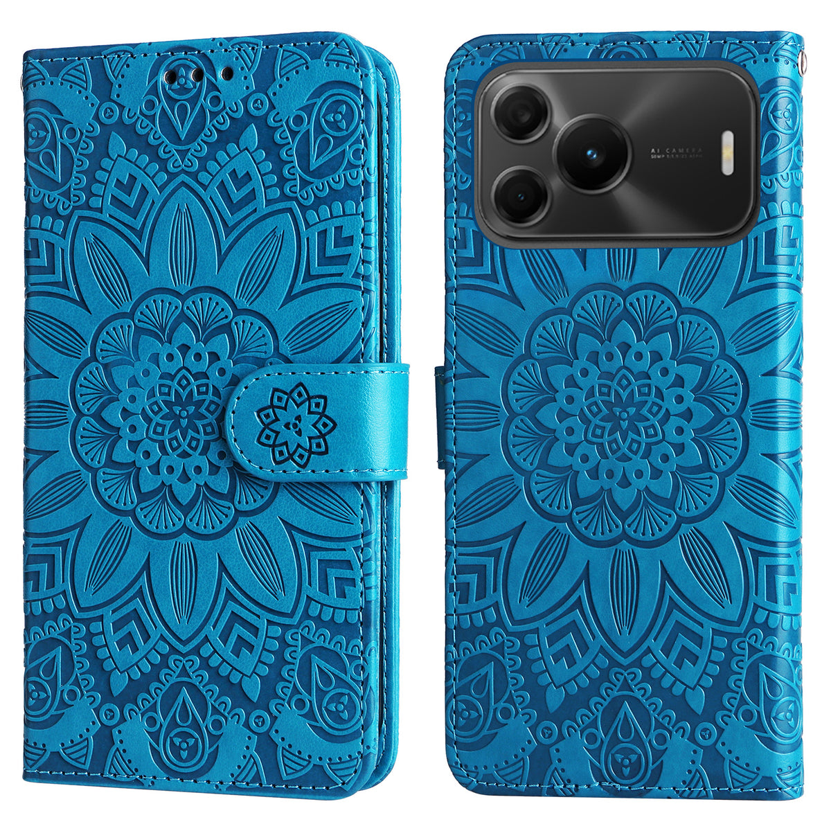 For Huawei nova 16 SE 5G Case Sunflower Imprint Leather Wallet Phone Cover