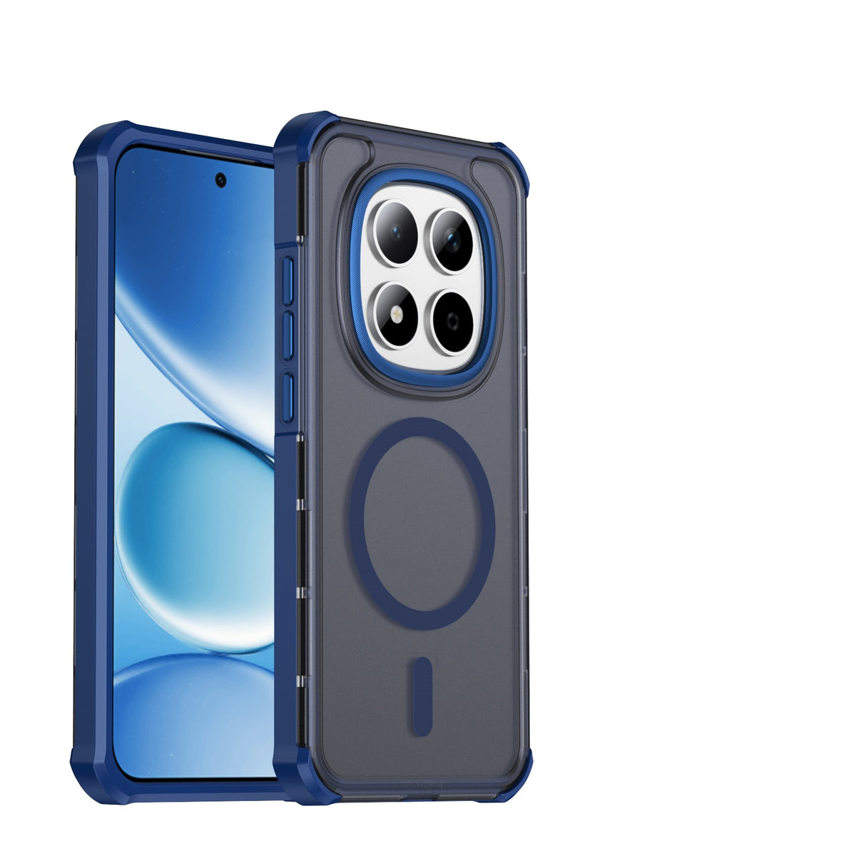 Xiaomi Redmi Note 15 Pro 5G (Global) Magnetiskt Skal Elektropläterad Ram Skin-touch TPU+PC mobilskal