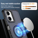 For Xiaomi Redmi 15a 5G Magnetic Case Electroplated Frame Skin-touch TPU+PC Phone Cover