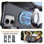 For Xiaomi Redmi 15a 5G Magnetic Case Electroplated Frame Skin-touch TPU+PC Phone Cover