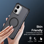 For Xiaomi Redmi 15a 5G Magnetic Case Electroplated Frame Skin-touch TPU+PC Phone Cover