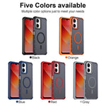 For Xiaomi Redmi 15a 5G Magnetic Case Electroplated Frame Skin-touch TPU+PC Phone Cover