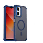 For Xiaomi Redmi 15a 5G Magnetic Case Electroplated Frame Skin-touch TPU+PC Phone Cover
