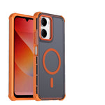 For Xiaomi Redmi 15a 5G Magnetic Case Electroplated Frame Skin-touch TPU+PC Phone Cover