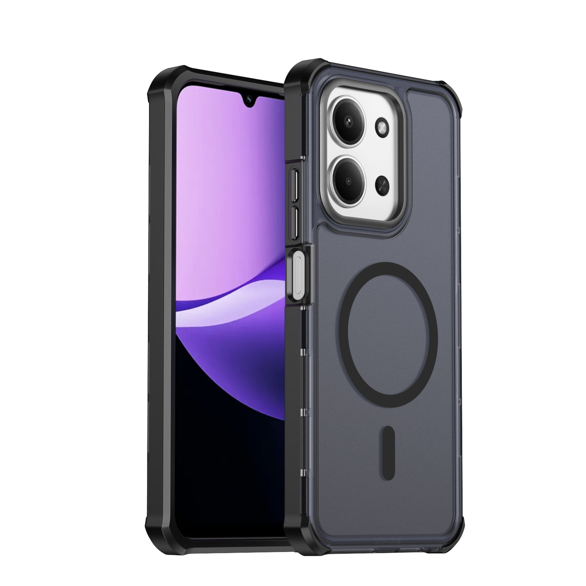 Xiaomi Poco C85 4G (171mm) / Xiaomi Redmi 15C 5G (Global) (171mm) / Xiaomi Redmi 15C 4G (Global) (171mm) Magnetiskt skal Elektropläterad ram Skin-touch TPU+PC mobilskal