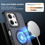 Xiaomi Poco C85 4G (171mm) / Xiaomi Redmi 15C 5G (Global) (171mm) / Xiaomi Redmi 15C 4G (Global) (171mm) Magnetiskt skal Elektropläterad ram Skin-touch TPU+PC mobilskal