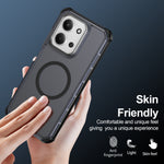 Xiaomi Poco C85 4G (171mm) / Xiaomi Redmi 15C 5G (Global) (171mm) / Xiaomi Redmi 15C 4G (Global) (171mm) Magnetiskt skal Elektropläterad ram Skin-touch TPU+PC mobilskal