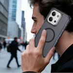 Xiaomi Poco C85 4G (171mm) / Xiaomi Redmi 15C 5G (Global) (171mm) / Xiaomi Redmi 15C 4G (Global) (171mm) Magnetiskt skal Elektropläterad ram Skin-touch TPU+PC mobilskal
