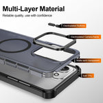 Xiaomi Poco C85 4G (171mm) / Xiaomi Redmi 15C 5G (Global) (171mm) / Xiaomi Redmi 15C 4G (Global) (171mm) Magnetiskt skal Elektropläterad ram Skin-touch TPU+PC mobilskal
