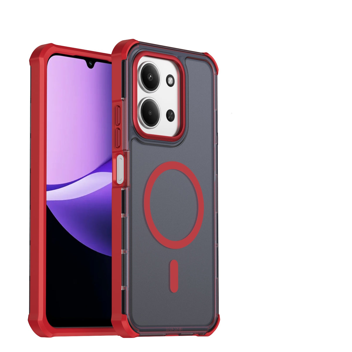 Xiaomi Poco C85 4G (171mm) / Xiaomi Redmi 15C 5G (Global) (171mm) / Xiaomi Redmi 15C 4G (Global) (171mm) Magnetiskt skal Elektropläterad ram Skin-touch TPU+PC mobilskal
