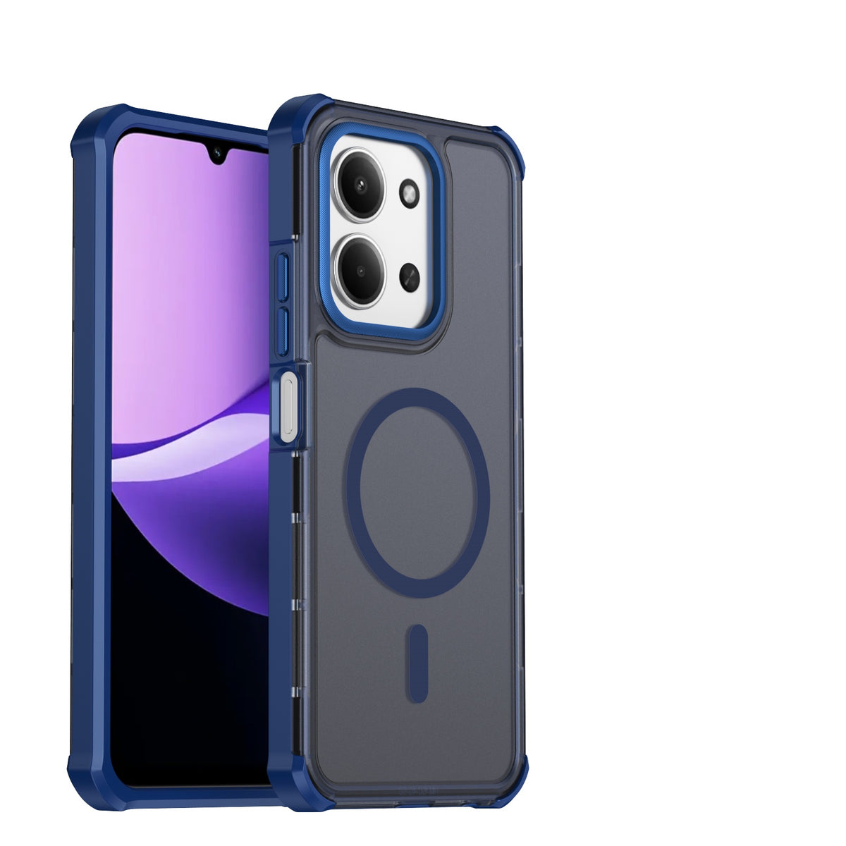 Xiaomi Poco C85 4G (171mm) / Xiaomi Redmi 15C 5G (Global) (171mm) / Xiaomi Redmi 15C 4G (Global) (171mm) Magnetiskt skal Elektropläterad ram Skin-touch TPU+PC mobilskal