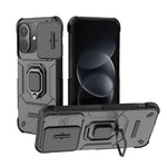 WANLONFENG för Xiaomi Redmi Note 17 Pro 5G ZDX-seriens skal PC TPU stativ bakstycke med linsskydd + härdat glas