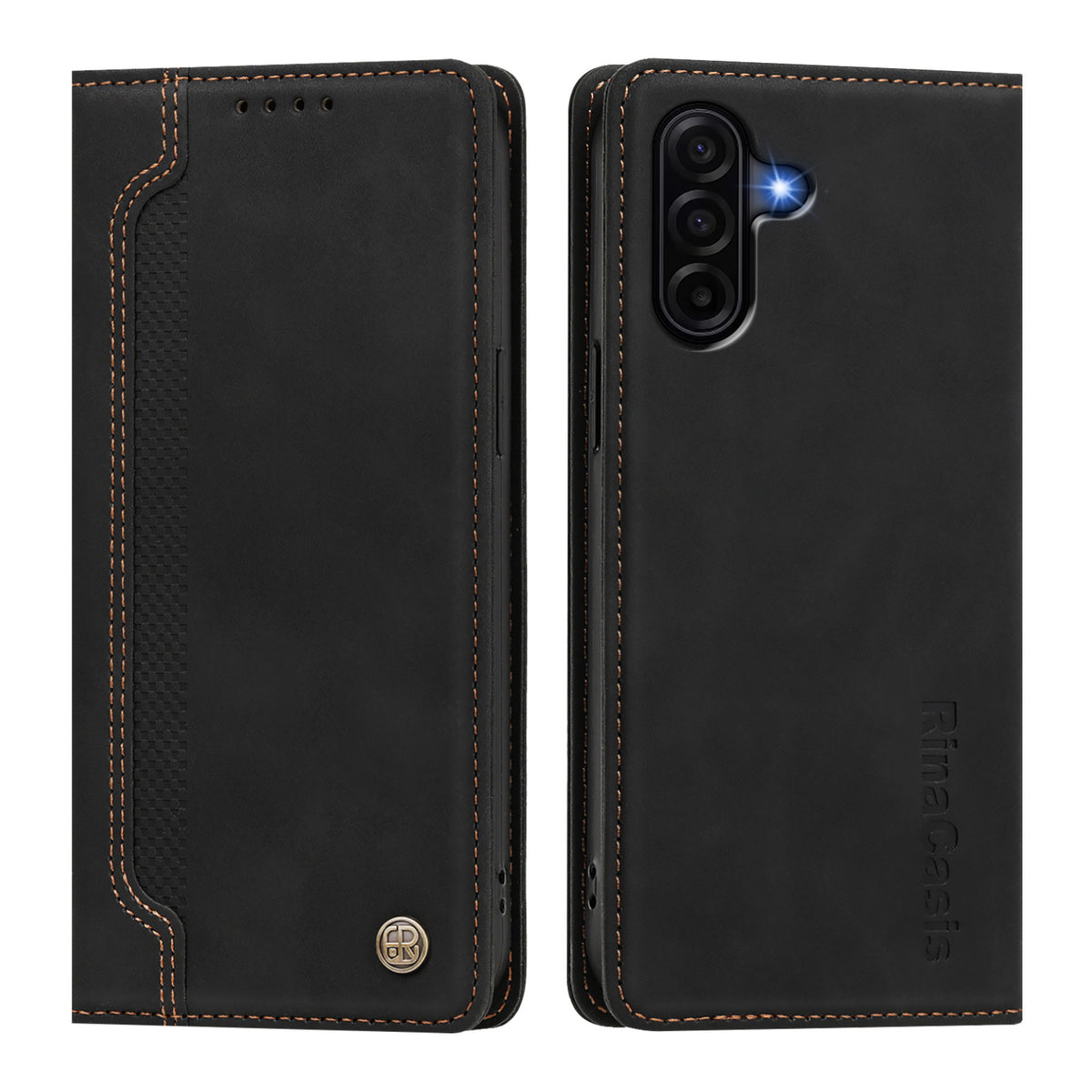 Samsung Galaxy A36 5G / Galaxy A56 5G / Galaxy A37 5G skal magnetisk stängning plånboksfodral TPU PU-läder mobilskal