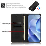 Samsung Galaxy A36 5G / Galaxy A56 5G / Galaxy A37 5G skal magnetisk stängning plånboksfodral TPU PU-läder mobilskal