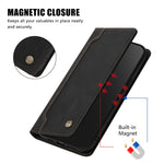Samsung Galaxy A36 5G / Galaxy A56 5G / Galaxy A37 5G skal magnetisk stängning plånboksfodral TPU PU-läder mobilskal