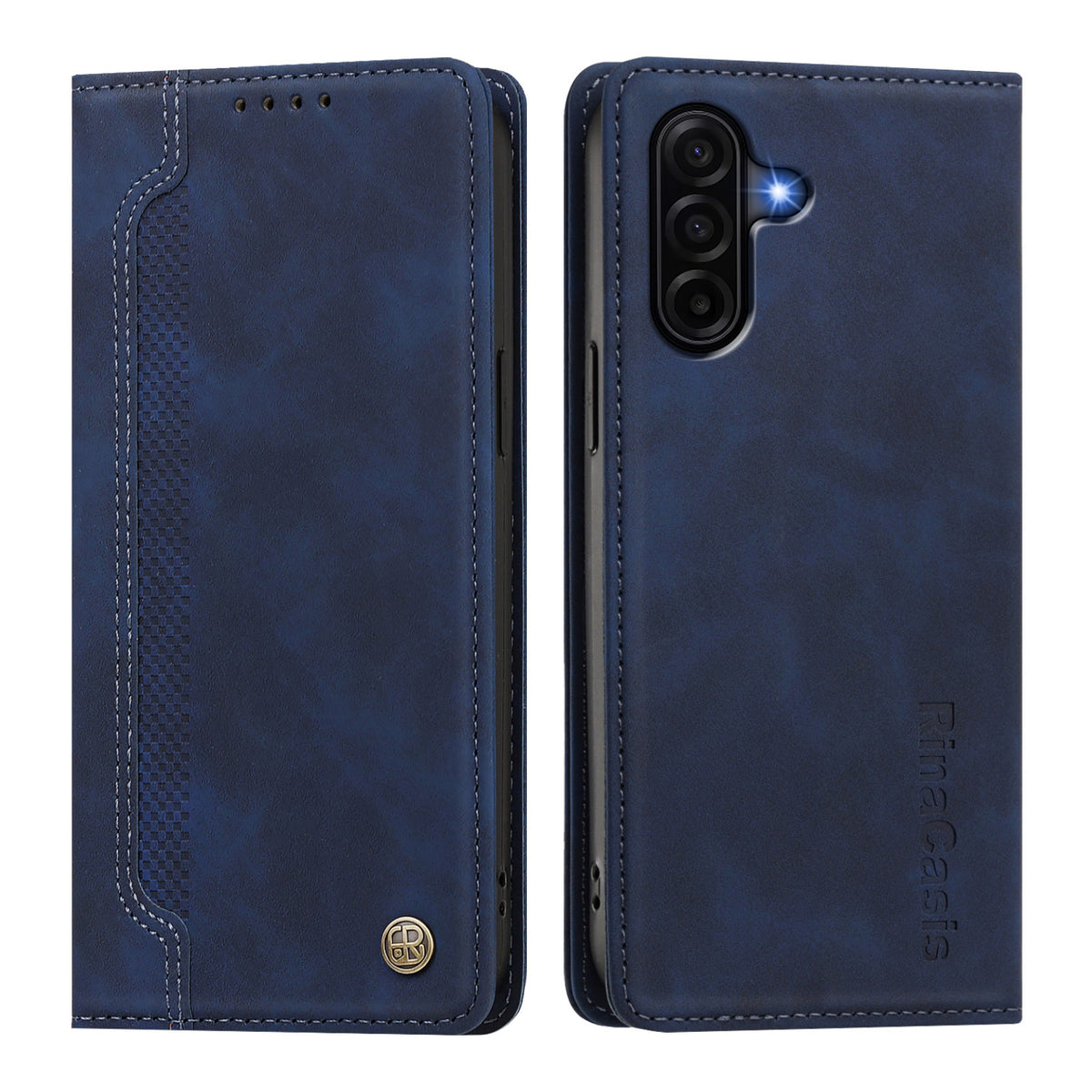 Samsung Galaxy A36 5G / Galaxy A56 5G / Galaxy A37 5G skal magnetisk stängning plånboksfodral TPU PU-läder mobilskal