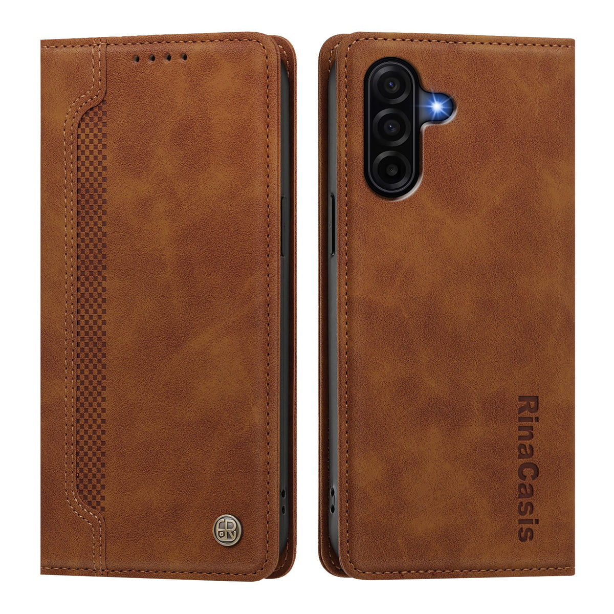Samsung Galaxy A36 5G / Galaxy A56 5G / Galaxy A37 5G skal magnetisk stängning plånboksfodral TPU PU-läder mobilskal