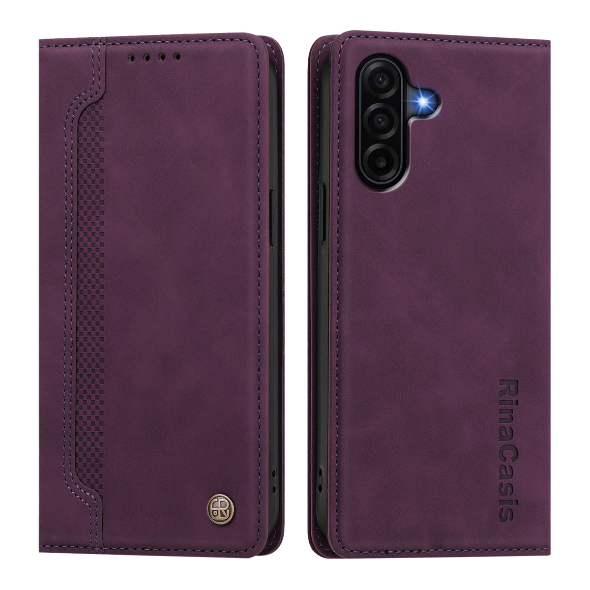 Samsung Galaxy A36 5G / Galaxy A56 5G / Galaxy A37 5G skal magnetisk stängning plånboksfodral TPU PU-läder mobilskal
