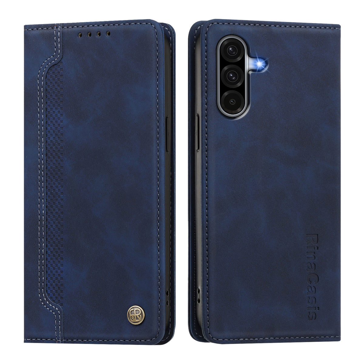 Samsung Galaxy A18 4G / A18 5G / A17 4G / A17 5G / A26 5G skal magnetisk stängning plånboksfodral TPU PU-läder mobilskal