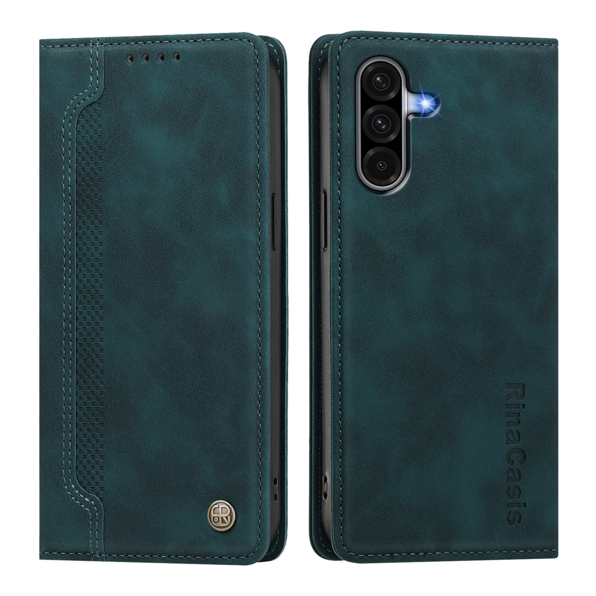Samsung Galaxy A18 4G / A18 5G / A17 4G / A17 5G / A26 5G skal magnetisk stängning plånboksfodral TPU PU-läder mobilskal
