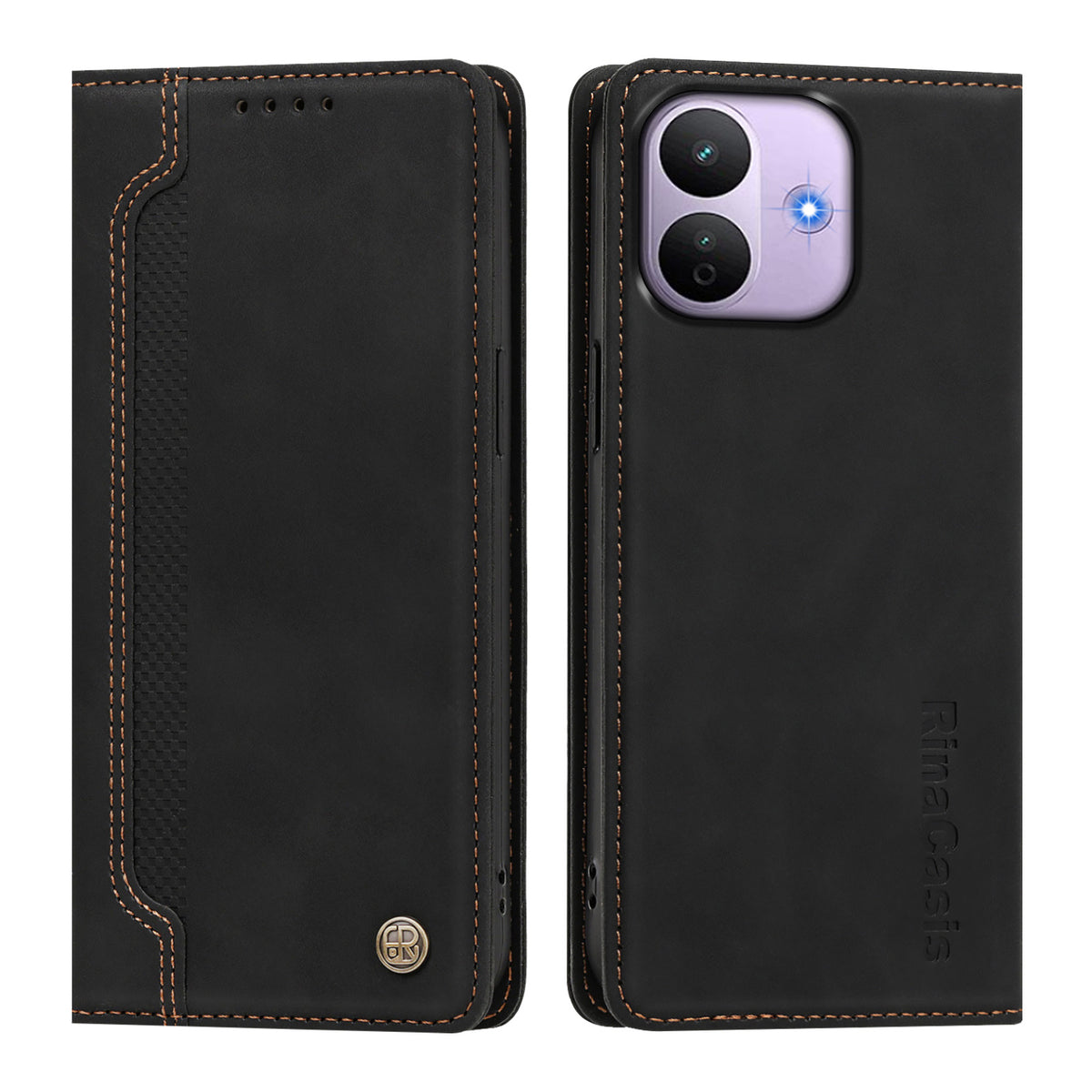 Xiaomi Redmi Note 17 Pro 5G-skal Magnetisk stängning Plånboksfodral TPU PU-läder mobilskal