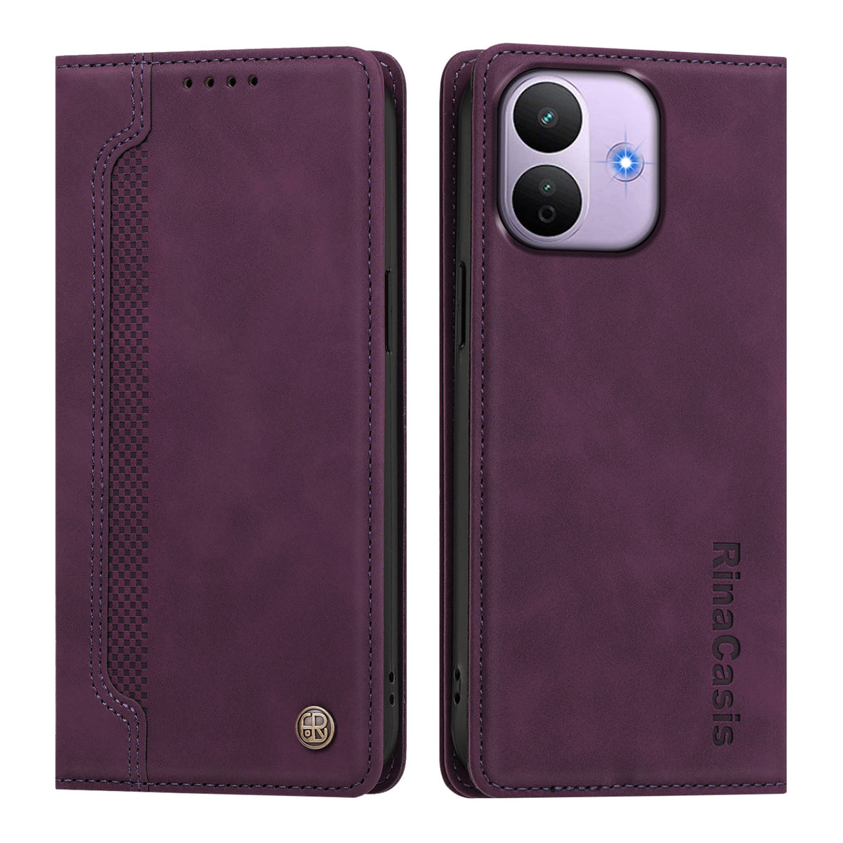 Xiaomi Redmi Note 17 Pro 5G-skal Magnetisk stängning Plånboksfodral TPU PU-läder mobilskal