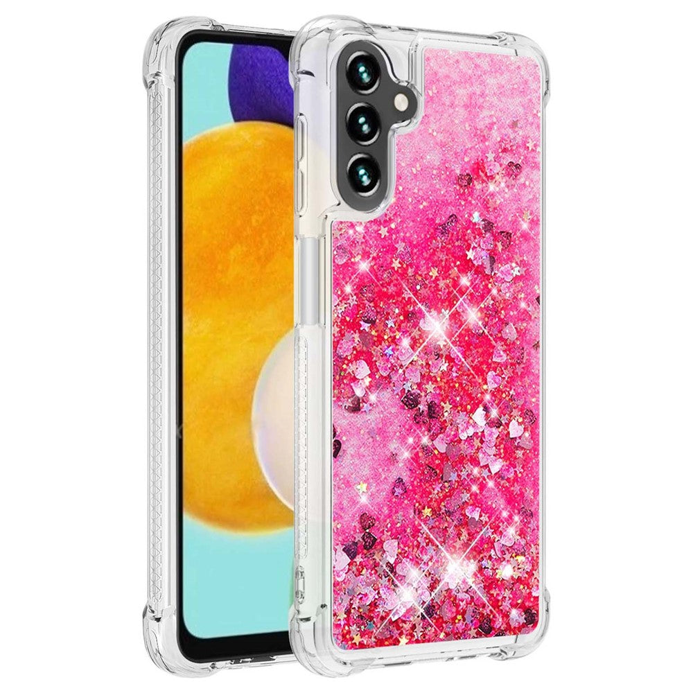 Til Samsung Galaxy A54 5G TPU Cover Glitter Drivsand Stødsikker Telefon Bagcover