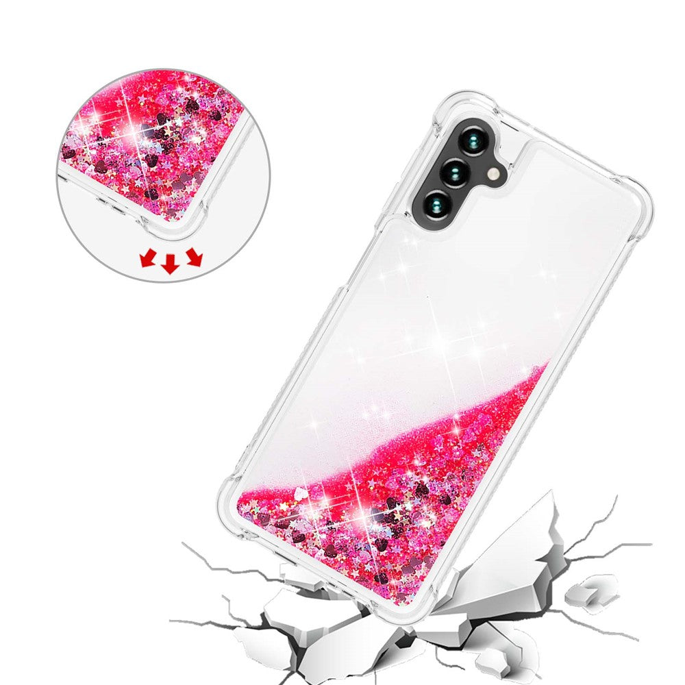 Til Samsung Galaxy A54 5G TPU Cover Glitter Drivsand Stødsikker Telefon Bagcover