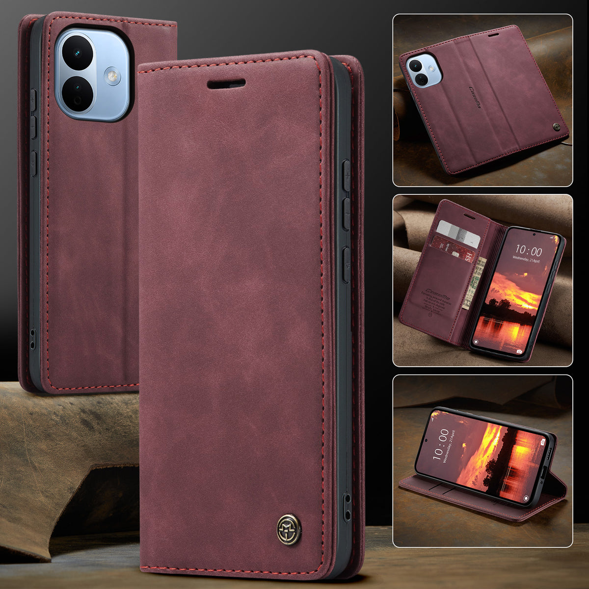 CASEME for Xiaomi Redmi Note 17 Pro 5G Wallet Case  013 Series PU Leather Phone Cover Stand