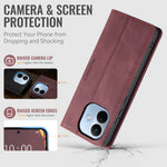 CASEME for Xiaomi Redmi Note 17 Pro 5G Wallet Case  013 Series PU Leather Phone Cover Stand