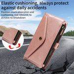 Samsung Galaxy A16 4G / Galaxy M16 5G / Galaxy F16 5G / Galaxy A16 5G-magnetisk etui med aftagelig RFID-blokerende pung, PU-læder + mat TPU-mobilcover med remme