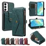 Samsung Galaxy A16 4G / Galaxy M16 5G / Galaxy F16 5G / Galaxy A16 5G-magnetisk etui med aftagelig RFID-blokerende pung, PU-læder + mat TPU-mobilcover med remme