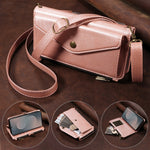 For Samsung Galaxy S25 FE Magnetic Case Detachable RFID Blocking Wallet PU Leather + Matte TPU Phone Cover with Straps