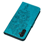 For Samsung Galaxy A54 5G Wallet Case with Wrist Strap Butterfly Imprint Leather Phone Cover