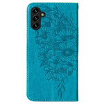 For Samsung Galaxy A54 5G Wallet Case with Wrist Strap Butterfly Imprint Leather Phone Cover