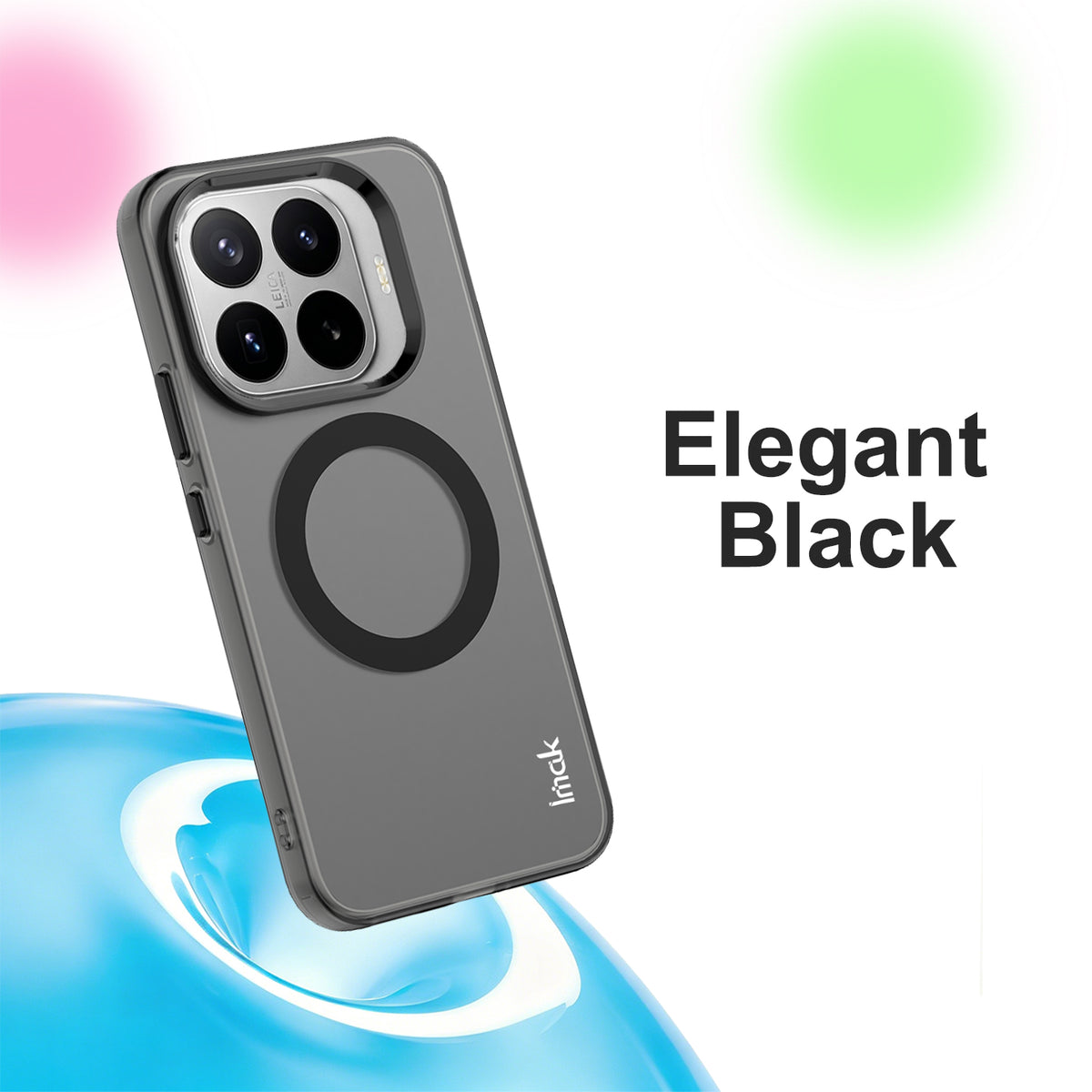 IMAK för Xiaomi 17T Magnetiskt Skal Godisfärgat Fallskyddande TPU + PET Bakstycke