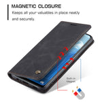 CASEME 013-serien för Oppo Reno7 4G / Reno8 4G / F21 Pro 4G PU-läder plånboksfodral magnetiskt självabsorberande stativ mobilfodral