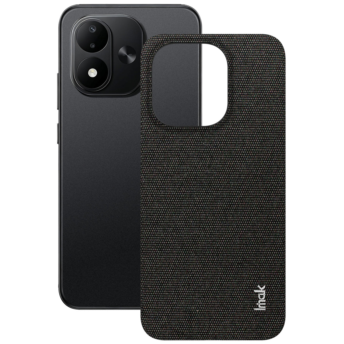 IMAK Ruiyi-seriens cover i stof med tekstur, læder + PC-bagside til Xiaomi Redmi Note 17 5G (Global) / Xiaomi Redmi Note 17 (Indien/Kina) 5G / Xiaomi Redmi Note 17 4G (Global)