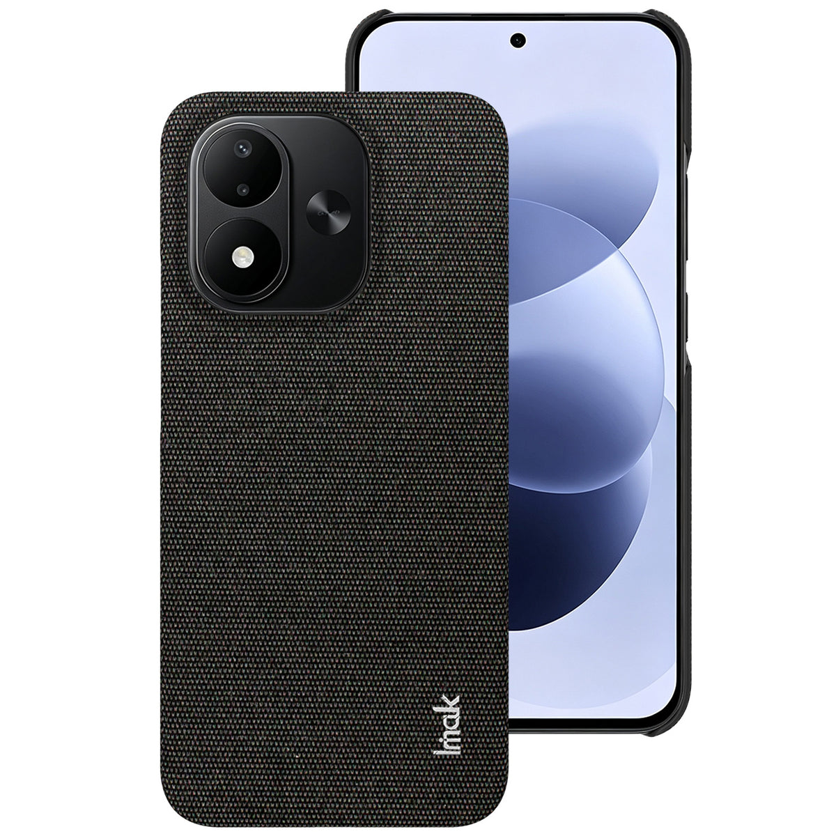 IMAK Ruiyi-seriens cover i stof med tekstur, læder + PC-bagside til Xiaomi Redmi Note 17 5G (Global) / Xiaomi Redmi Note 17 (Indien/Kina) 5G / Xiaomi Redmi Note 17 4G (Global)
