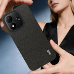 IMAK Ruiyi-seriens cover i stof med tekstur, læder + PC-bagside til Xiaomi Redmi Note 17 5G (Global) / Xiaomi Redmi Note 17 (Indien/Kina) 5G / Xiaomi Redmi Note 17 4G (Global)
