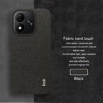 IMAK Ruiyi-seriens cover i stof med tekstur, læder + PC-bagside til Xiaomi Redmi Note 17 5G (Global) / Xiaomi Redmi Note 17 (Indien/Kina) 5G / Xiaomi Redmi Note 17 4G (Global)