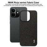 IMAK for Xiaomi Redmi Note 17 Pro 5G Ruiyi Series Case Fabric Texture Leather + PC Phone Back Cover