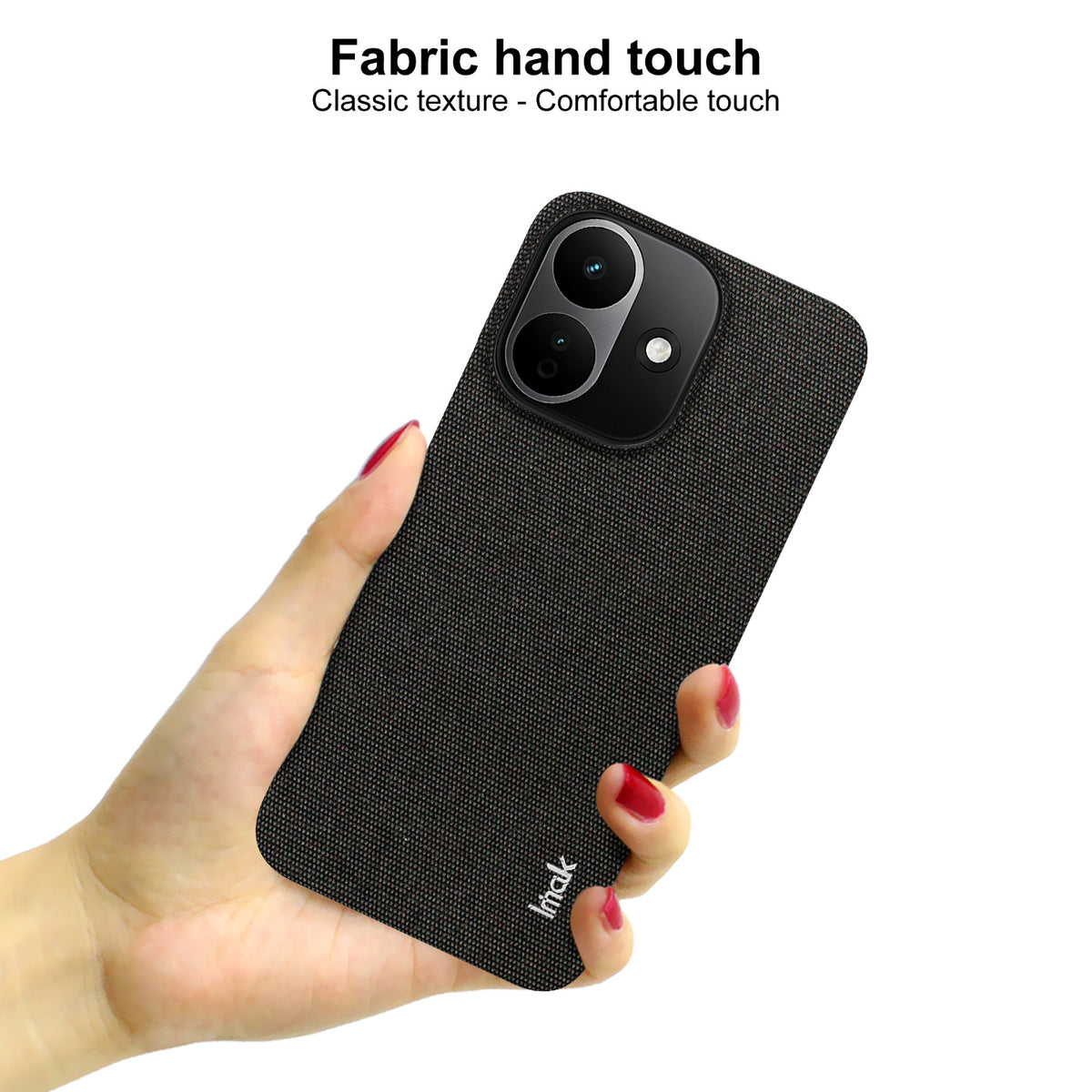 IMAK for Xiaomi Redmi Note 17 Pro 5G Ruiyi Series Case Fabric Texture Leather + PC Phone Back Cover