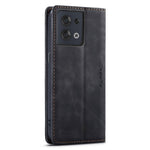 CASEME 013 Series for Oppo Reno8 5G (Global Version) PU Leather Drop-proof Wallet Case Magnetic Auto-absorbed Phone Stand Case
