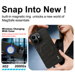 IMAK för Xiaomi Redmi Note 17 Pro 5G Ruiyi-serien Magnetiskt skal Tygstruktur Läder + PC-baksida för mobil