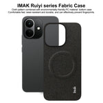 IMAK för Xiaomi Redmi Note 17 Pro 5G Ruiyi-serien Magnetiskt skal Tygstruktur Läder + PC-baksida för mobil