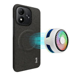 IMAK Ruiyi-seriens magnetiske cover i stof med tekstur, læder + PC-bagside til Xiaomi Redmi Note 17 5G (Global) / Xiaomi Redmi Note 17 (Indien/Kina) 5G / Xiaomi Redmi Note 17 4G (Global)