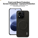 IMAK för Xiaomi Redmi Note 17 5G (Global) / Xiaomi Redmi Note 17 (Indien/Kina) 5G / Xiaomi Redmi Note 17 4G (Global) Ruiyi-serien Magnetiskt skal Tygstruktur Läder + PC-bakstycke för mobil