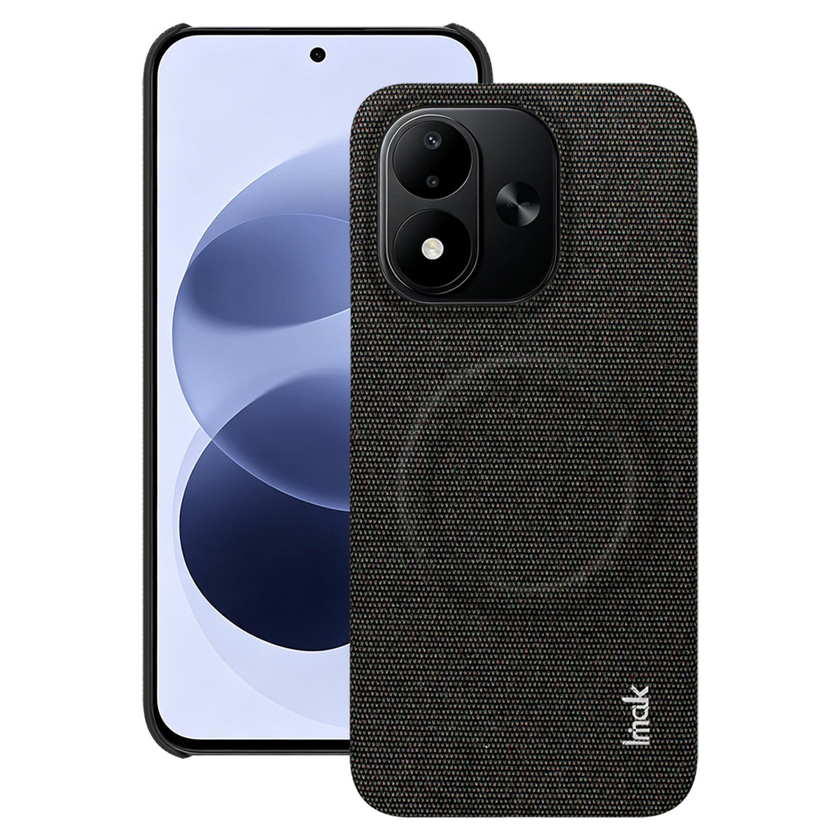 IMAK för Xiaomi Redmi Note 17 5G (Global) / Xiaomi Redmi Note 17 (Indien/Kina) 5G / Xiaomi Redmi Note 17 4G (Global) Ruiyi-serien Magnetiskt skal Tygstruktur Läder + PC-bakstycke för mobil